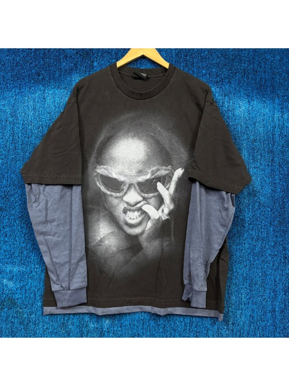 Rihanna 20 Year Anniversary Layered LS T-Shirt Size 2XL